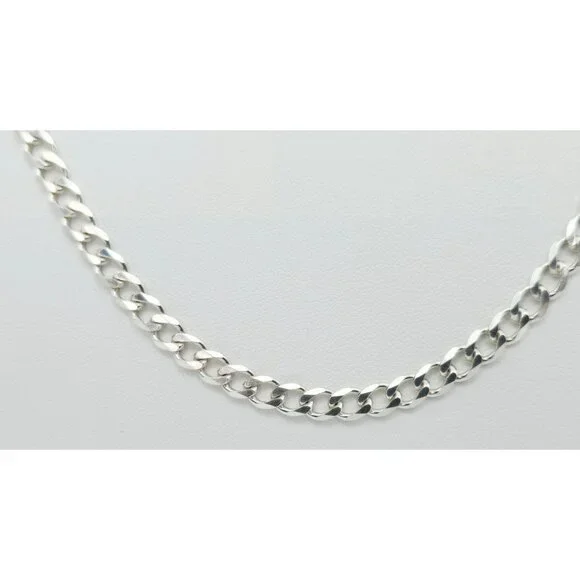 Amazing Solid 925 Sterling Silver Designer Cuban Link Chain Necklace - 21.75 L